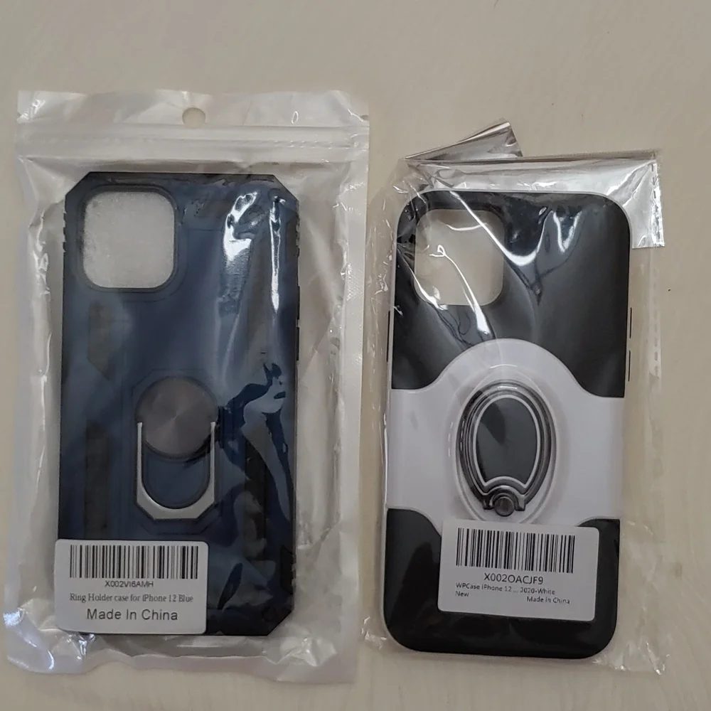 Ring holder iPhone 12 Case 2 pack.
